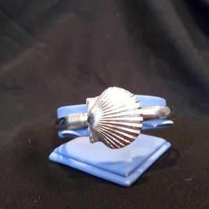 Hand Made Sterling Silver Seashell Bracelet